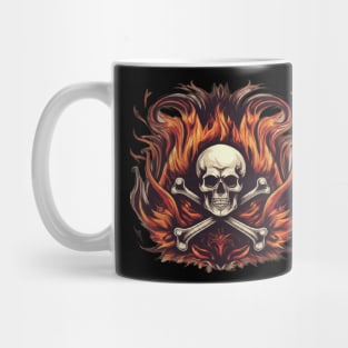 BlazeRock Threads: Ignite Your Style with Fiery Rock and Roll Designs Mug